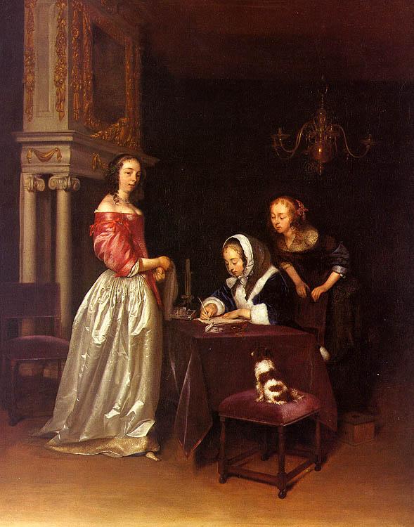 Gerard Ter Borch Curiosity oil painting picture